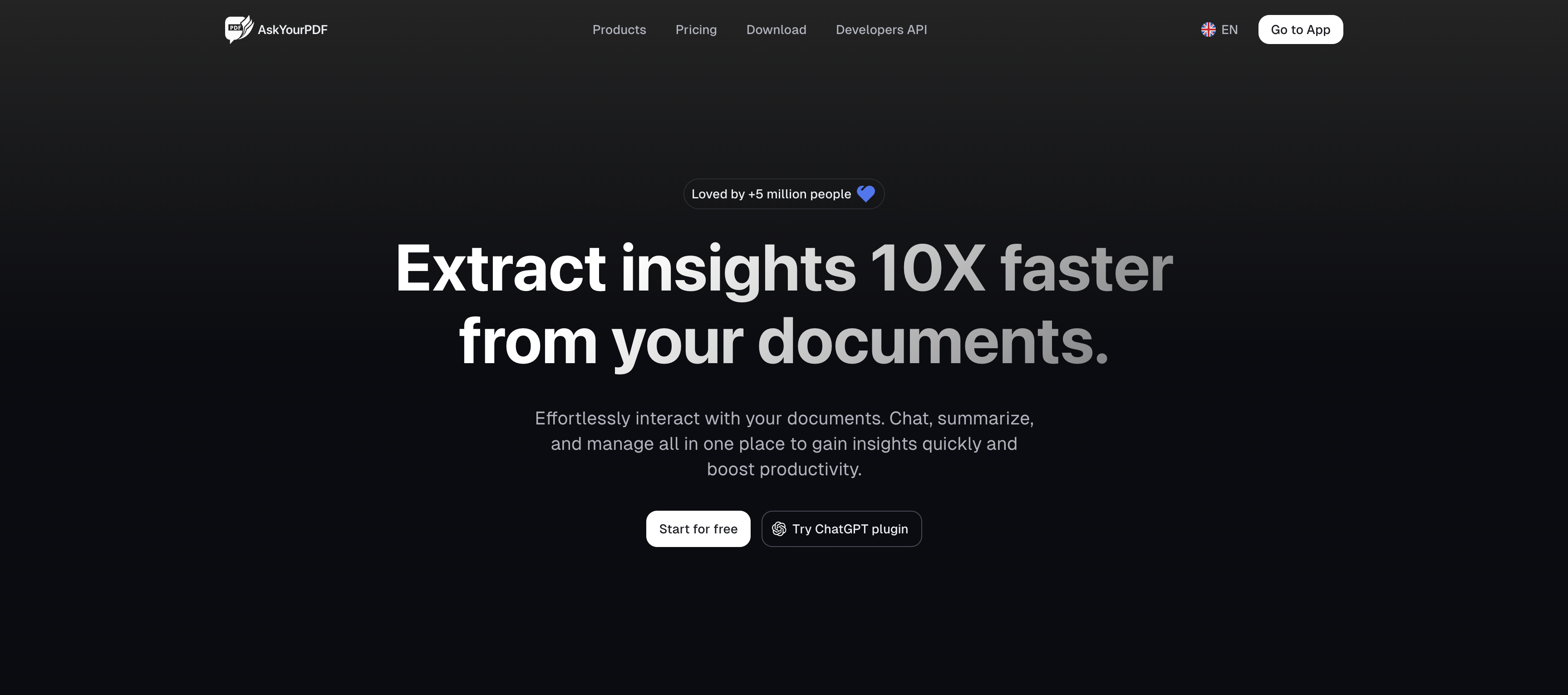 AskYourPDF - Turn Books / PDFs into Chatbots